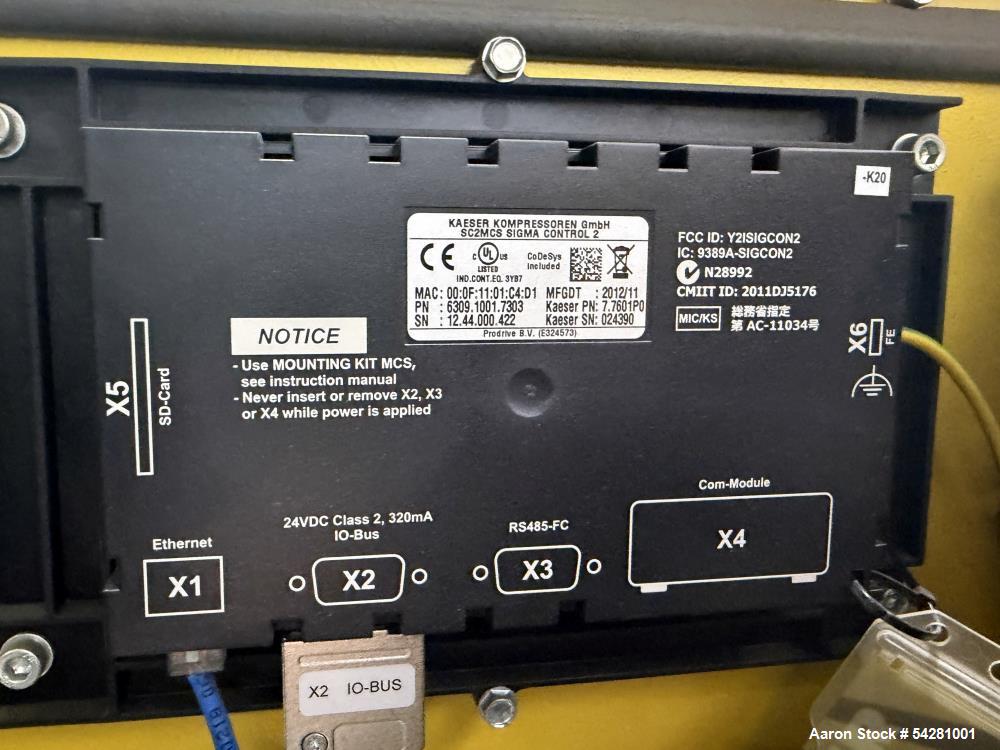 Used Kaeser ASD 25 Rotary Screw Air Compressor | 25 HP | 112 CFM @ 125 PSIG | Si