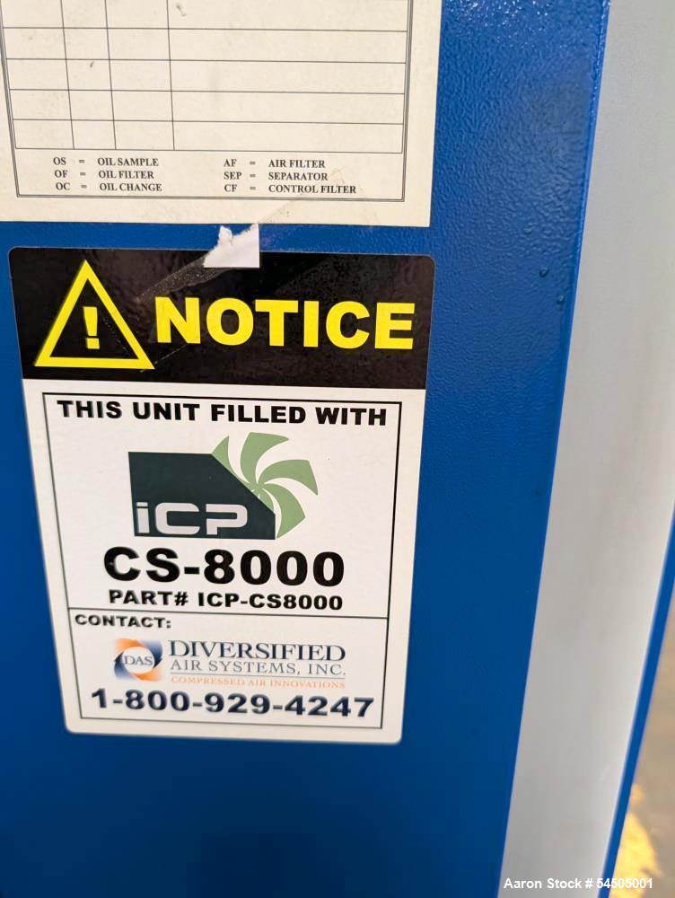 Used Quincy QCD-20 Rotary Screw Air Compressor System with 120 Gallon Tank, Dryer & Oil Water Separator