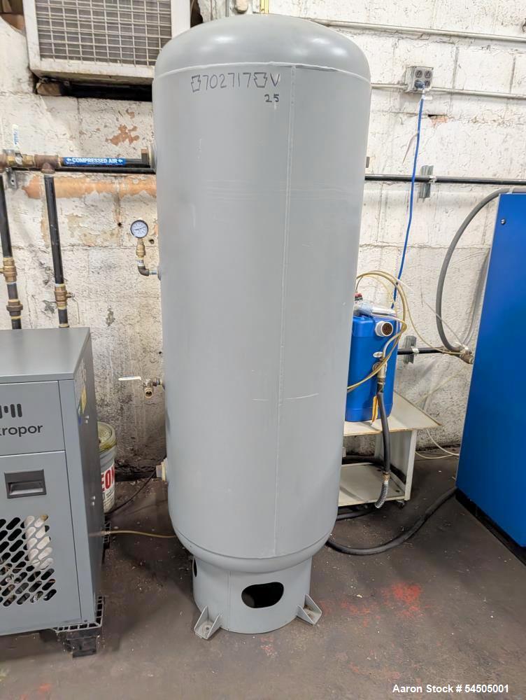 Used Quincy QCD-20 Rotary Screw Air Compressor System with 120 Gallon Tank, Dryer & Oil Water Separator