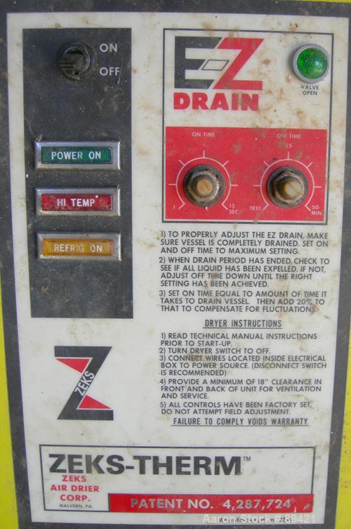 USED: Zeks refrigerated air dryer, model 250HSBW500. Rated 250 cfm.3/60/230 volt.