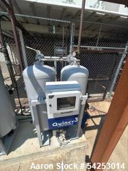 Used Quincy 3 compressed-air module consists of a dual-receiver tank assembly integrated with a factory-built Quincy control...