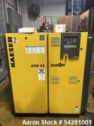 Used Kaeser ASD 25 Rotary Screw Air Compressor | 25 HP | 112 CFM @ 125 PSIG | Sigma Control 2