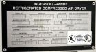 Used Ingersoll Rand Refrigerated Air Dryer, Model DXR140. Rated 140 cfm at approximately 35 degrees F. at 250 psi. Maximum inlet air temperature 130 degrees F.