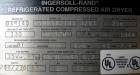 Used Ingersoll Rand Refrigerated Air Dryer, Model DXR140. Rated 140 cfm at approximately 35 degrees F. at 250 psi. Maximum inlet air temperature 130 degrees F.