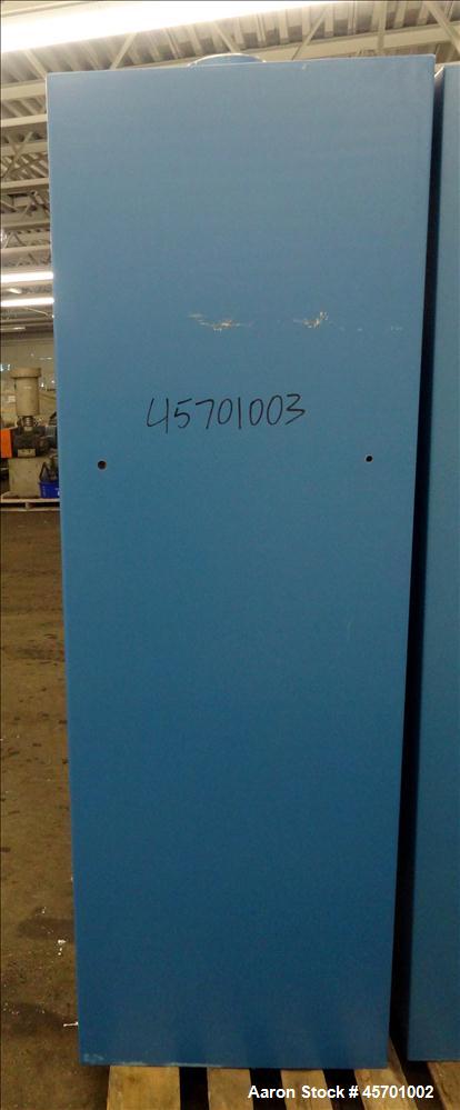 Used Advanced Specialty Gas Equipment Gas Cylinder Storage Cabinet, Model GC-2, Carbon Steel.  Cabinet type 2-cylinder, 72” tall x 18” deep x 24” wide. Includes a 6" diameter top vent opening, 1/4” t...