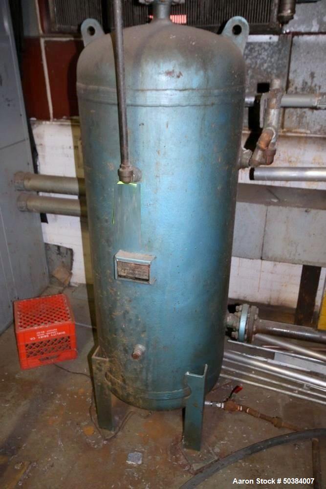 Used Belliss & Morcom 250 hp High-Pressure Reciprocating Compressor, Model VH15H3N, Serial # 9082, Stroke 165.1 MM, 750 Max. RPM, 45.5 Bar G Pressure, with Teco 1780 RPM Motor, 575 Volts, with SPX Hi...