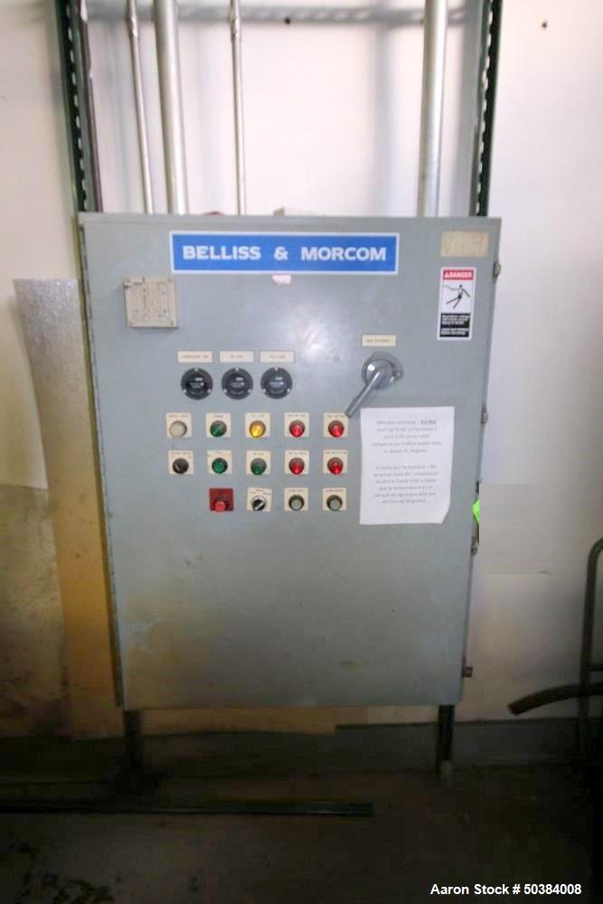 Used-Belliss & Morcom 150 hp High-Pressure Reciprocating Compressor, Model VH9H3N, Serial # 8581, 985 RPM, 40 Bar Pressure, ...