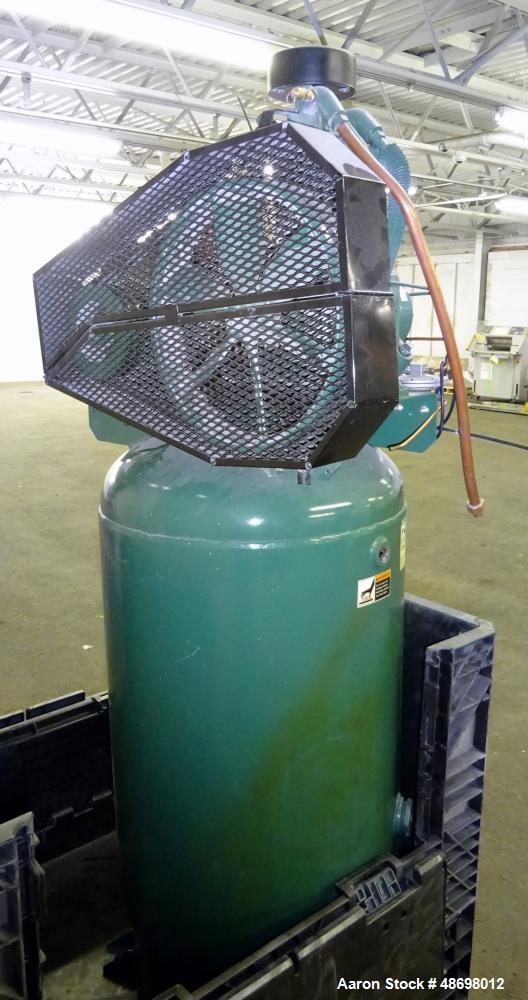 Used Champion Air Compressor, Approx 5 HP. Tank mounted, Reciprocating.