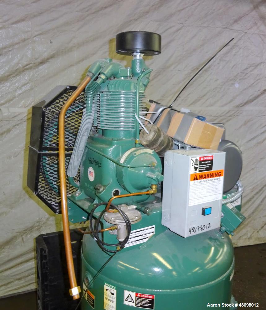 Used Champion Air Compressor, Approx 5 HP. Tank mounted, Reciprocating.