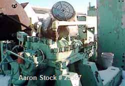 USED: Demag 2 stage "nitrogen" booster compressor, model K4II/SO. Critical speed 5990 rpm, intake 140 psi at 100 deg F. Discharge 350 psi at 212 deg F. Suction volume 2160 cfm.