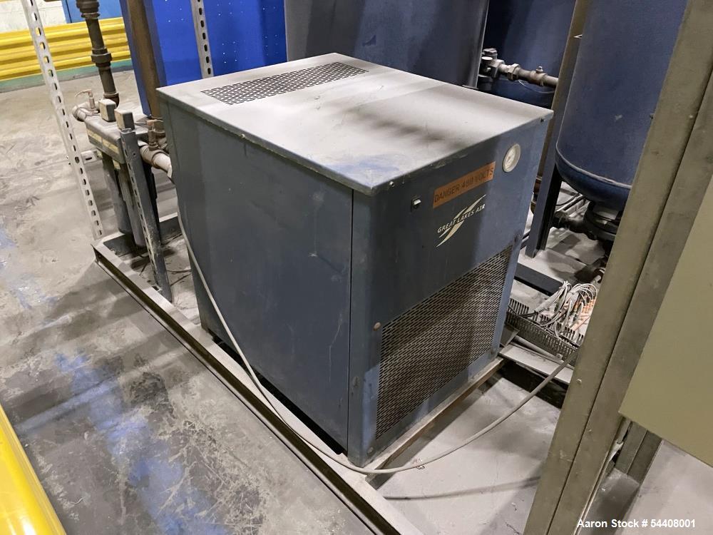 Used Great Lakes Air GN2-1800C11-XP2 Nitrogen Generator System – 3,745 SCFH, 99.5% Purity with Air Dryer & Tanks