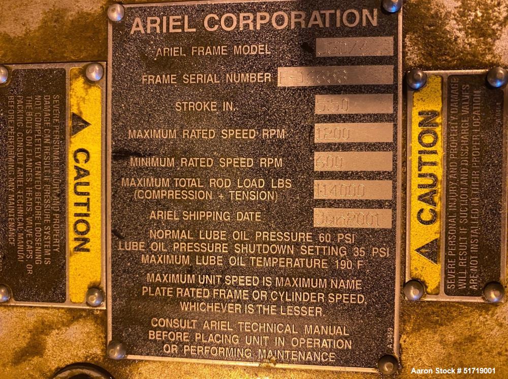 Used-Ariel Corporation Gas Compressor