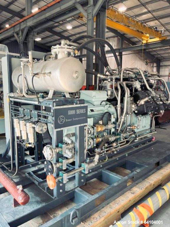 Used Sauer WP6208 BasSeal Helium Compressor | 1000 m³/h | 53.8 Barg | 270 HP | 2023