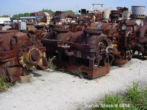 USED:York centrifugal refrigeration compressor, model 326A8. Approx2830 cfm, C3 gas, 12,390 rpm, 4160 volt; 19,700#/hour (170 MCFH) in@ 3 psig; 58,100#/hour (500 MCFH) in @ 20 psig; 9900#/hour (85 MC...