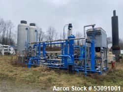 Used-Skid Mounted Gas Compressor 285 HP 13 Foot Bor x 16 " Stroke, 300 to 440 rpm., with Ace Model J42 Air Cooler, S/N 13150...