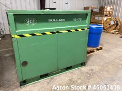 Used- Sullair Reciprocating Compressor with model 16-75, Has 75HP motor.Has 60,531 hours on it.Maximum pressure rating 110 P...