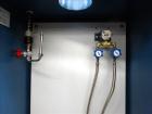 Used Advanced Specialty Gas Equipment Gas Cylinder Storage Cabinet, Model GC-2, Carbon Steel.  Cabinet type 2-cylinder, 72” tall x 18” deep x 24” wide. Includes a 6