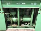 Used- Sullair Reciprocating Compressor, Model 16-75. Maximum pressure rating 110 PSIG. Driven by 75HP motor. 60,531 Hours.