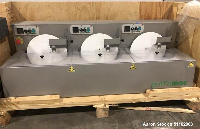 Used Prefamac COMPACT 3 in 1 Type II Chocolate Moulding Machine.