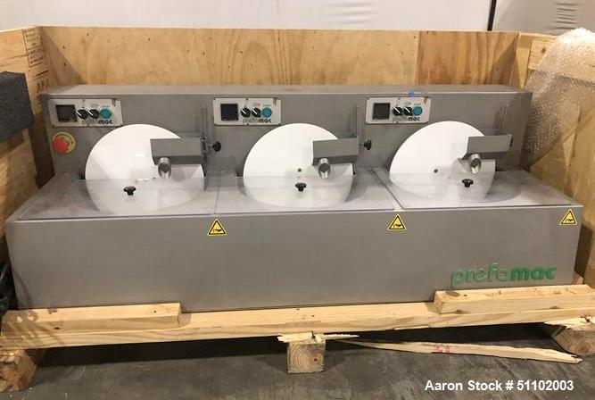 Used Prefamac COMPACT 3 in 1 Type II Chocolate Moulding Machine.
