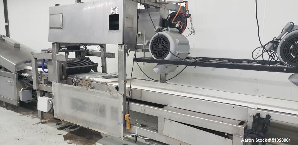 Used- Nut Roasting and Slab Cutting Line for Nut Clusters