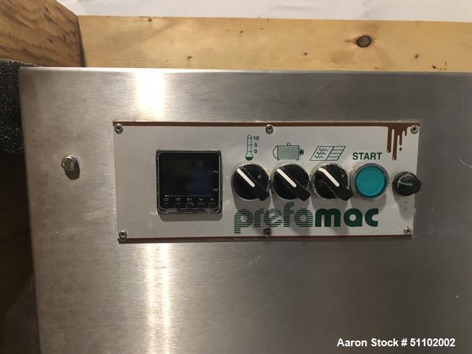 Used Prefamac 80kg Chocolate Moulding Machine, Type II.