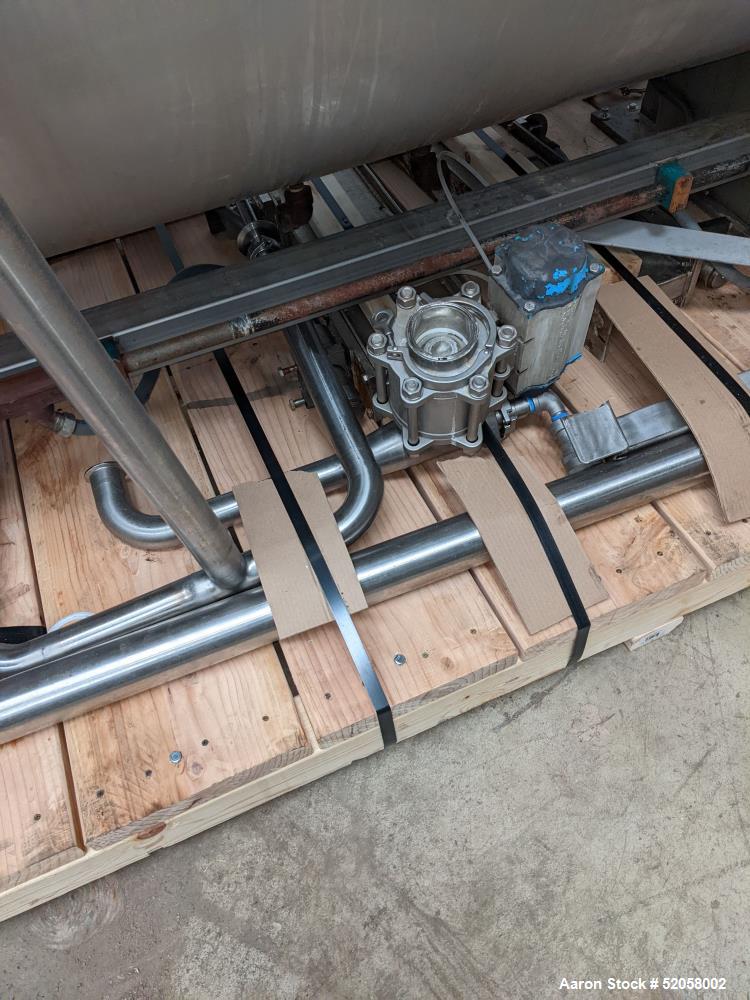 Used Jacketed Double Spiral Ribbon Blender / Chocolate Melter, 304 Stainless Steel. Approximate 40 Cubic Feet working capacity. Jacketed trough approximately 36" wide x 60" long x 42" deep. Jacket ra...