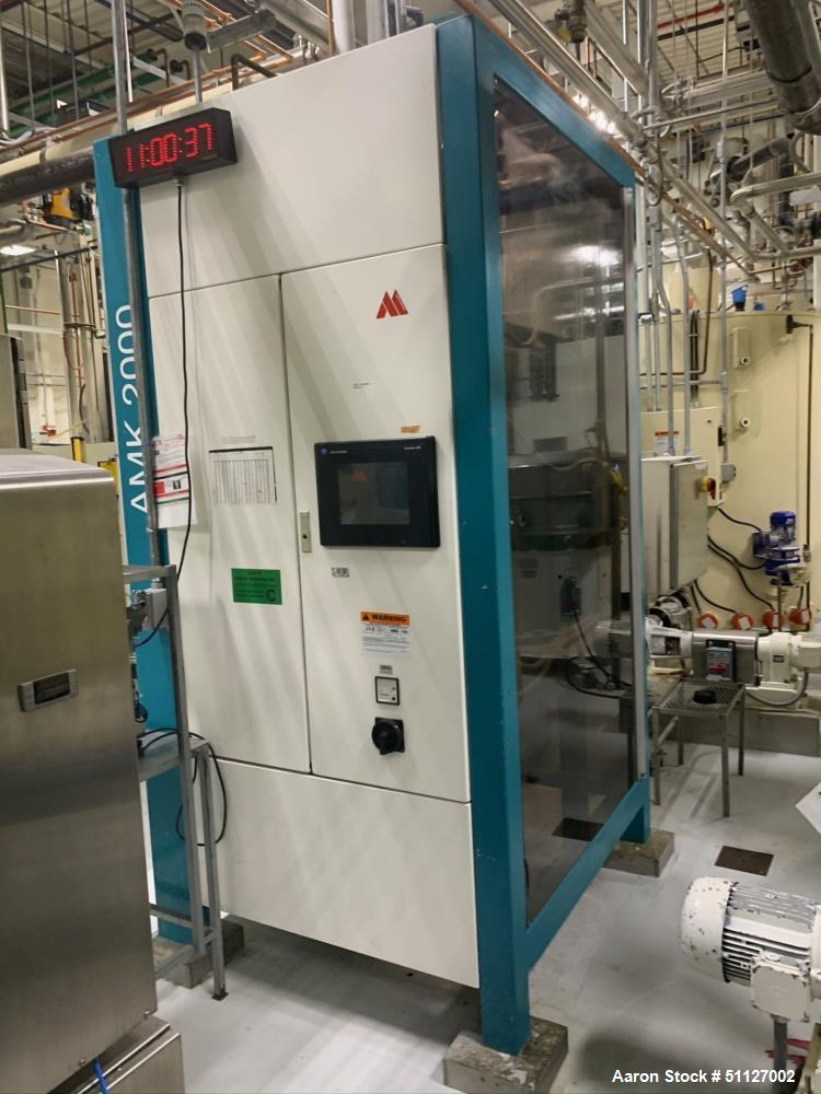 Used Aasted AMK 2000 Vertical Chocolate Tempering Machine.