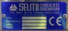 Selmi Chocolate Machinery Continuous Tempering Machine