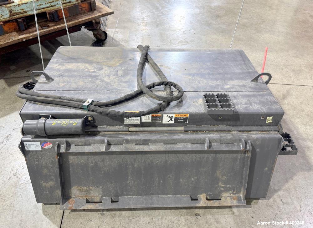 Used Paladin Sweepster 21572M-0022 72" Skid Steer Sweeper Box Broom Attachment