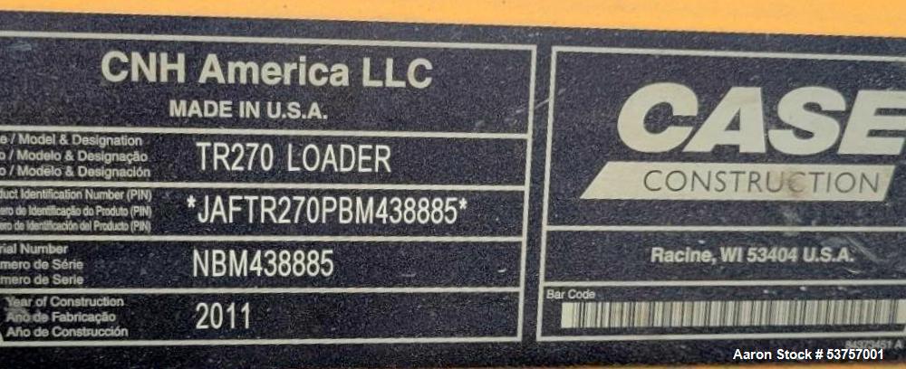 Used Case TR270 Skid Steer Loader – Enclosed Cab | Bucket & Forks | 74 HP Diesel | Built 2011