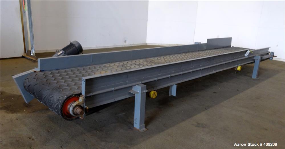 Used Belt Conveyor. Approximate 41-1/2" wide x 260" long.