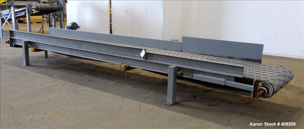 Used Belt Conveyor. Approximate 41-1/2" wide x 260" long.