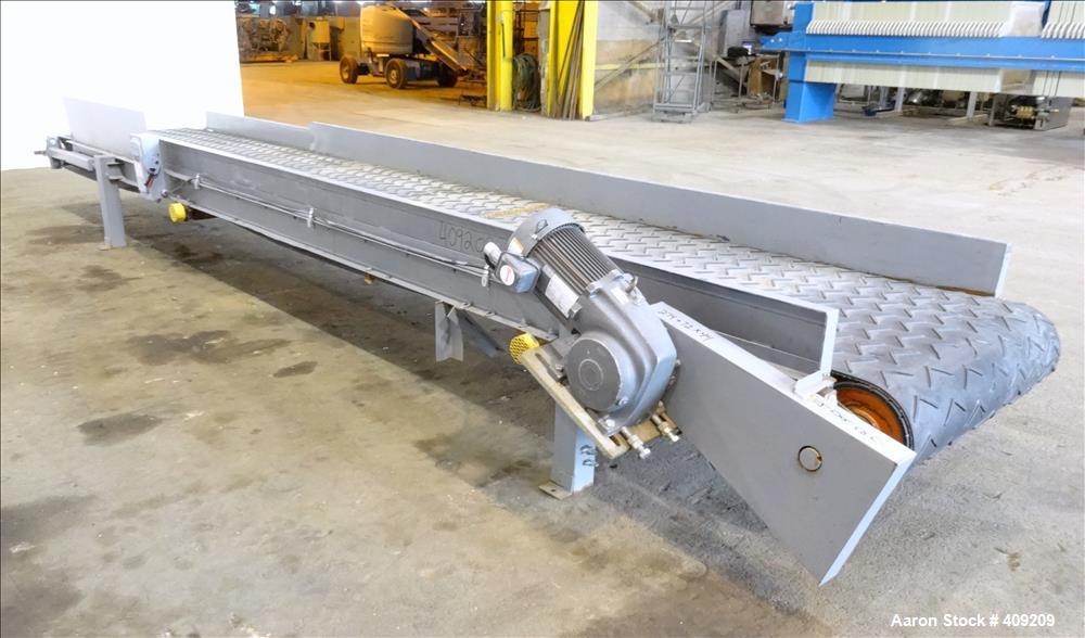Used Belt Conveyor. Approximate 41-1/2" wide x 260" long.