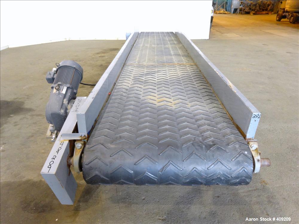Used Belt Conveyor. Approximate 41-1/2" wide x 260" long.