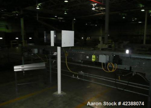Used-  (1) Unex Power Roller Conveyor Section 17'L X 16"W Id# K4-11537-3205 & (2) Monitors