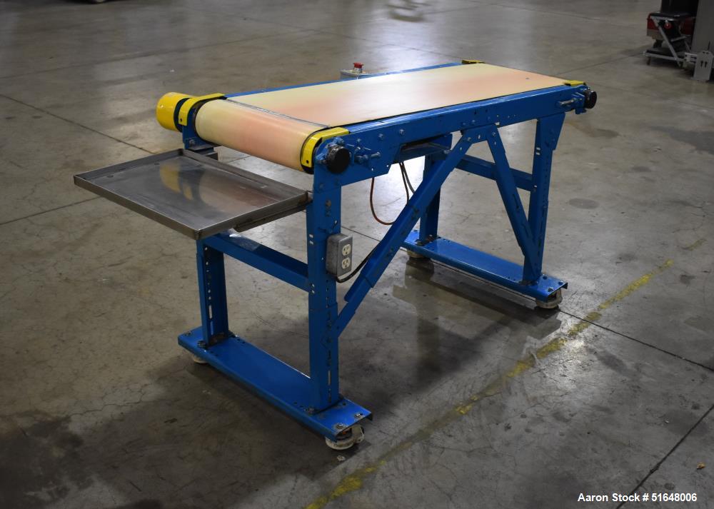 Industrial Belt Conveyor - 17” Wide, 1750 RPM Leeson DC Motor, Carbon Steel Frame