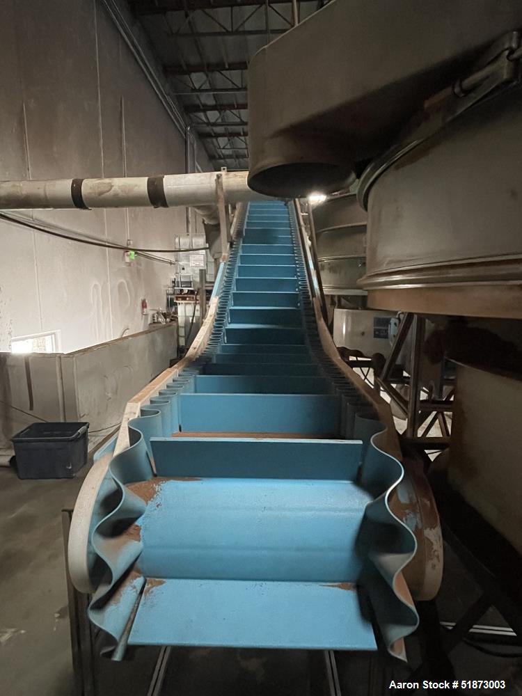 Used-Dynamic Conveyor Corp DynaClean Sanitary Vertical Incline Conveyor