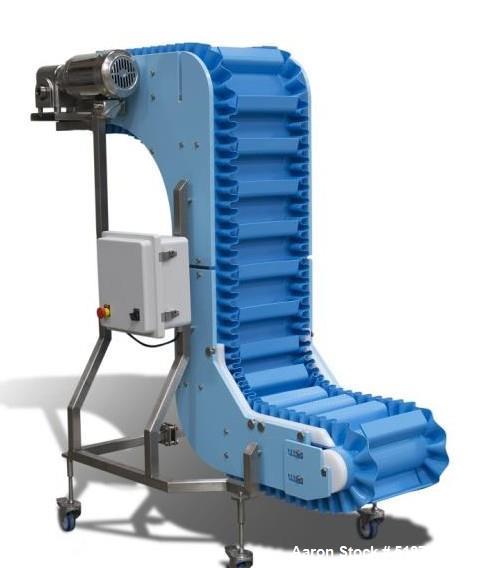 Used Dynamic Conveyor Corp DynaClean Sanitary Vertical Z Bucket Conveyor