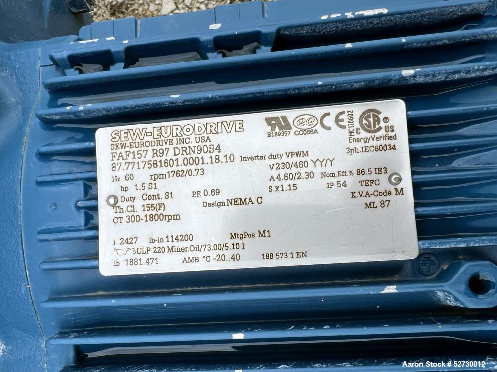 Gebraucht- Wirtz Mfg Co. Batterie-Recycling-Systeme Gurtförderer. Ungefähr 310' lang x 44' breit. Angetrieben von einem 1-1/...