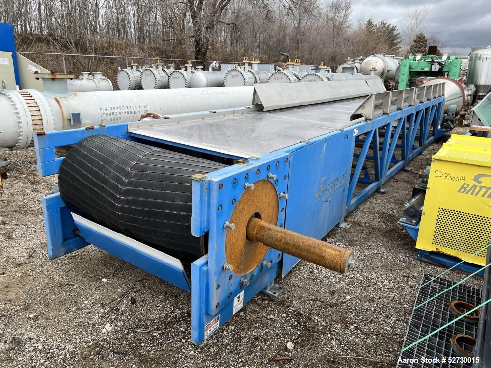 Used- Wirtz Mfg Co. Belt Conveyor, Model Paste Conveyor. Approximate 310" long x 44" wide conveyor. Driven by a 1/2hp, 3/60/...