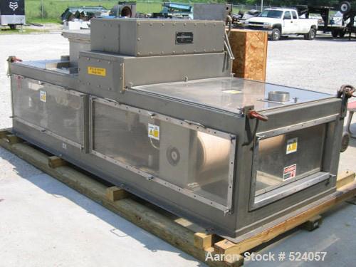 USED: Acrison weigh belt feeder, model 260WF-36, stainless steel. 36" wide belt, 7-1/2' center to center pulley dimension, 6" highside guides. Feeder housing is 50" wide x 135" long x 53" high. 18" x...