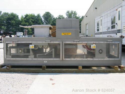 USED: Acrison weigh belt feeder, model 260WF-36, stainless steel. 36" wide belt, 7-1/2' center to center pulley dimension, 6" highside guides. Feeder housing is 50" wide x 135" long x 53" high. 18" x...