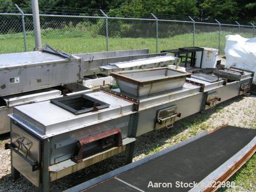 Unused-UNUSED: B. W. Sincliar model 18, 18" stainless steel belt conveyor with metal detector.  Length is 25'. Stainless steel housing slider bed design. Totally enclosed housing on the conveyor. Des...