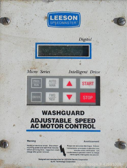 Used Bunting Magnetics Incline Belt Conveyor, Model GFC24-156. Plastic partial pleated belt 23-1/2" wide x 148’’ long. Pleats approximately 31" apart, and 3’’ tall. Driven by a 1/2 hp, 3/60/208-230/4...