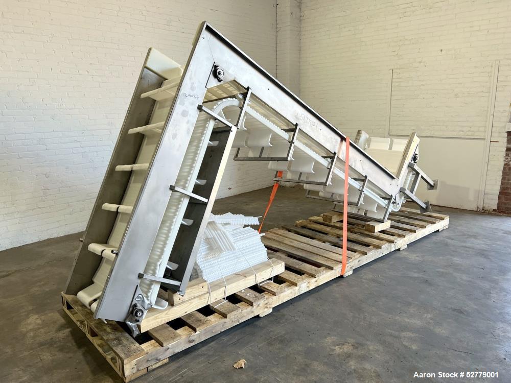 Z-Incline Belt Conveyor 27"Wide Plastic Belt.