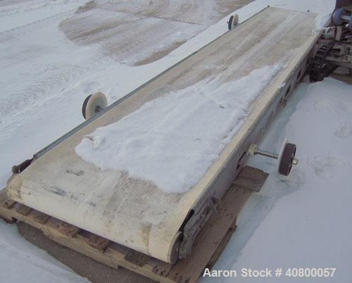 Used Heat and Control MinuteMan Accumulation Conveyor System, model CV-BT-ACCUM, 304 stainless steel. Approximate 200 cubic foot capacity. 60" wide x 204" long bottom product flow belt, driven by a 1...