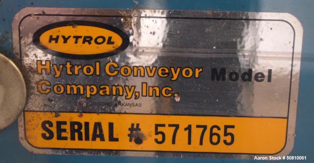 Used- Hytrol Rubber Belt Conveyor