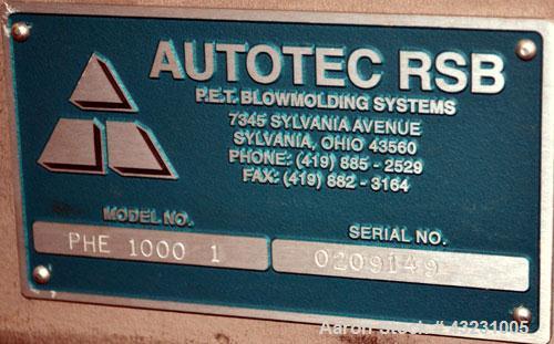 Used Autotec RSB Bulk Elevator Feeder, Model PHE-1000-1