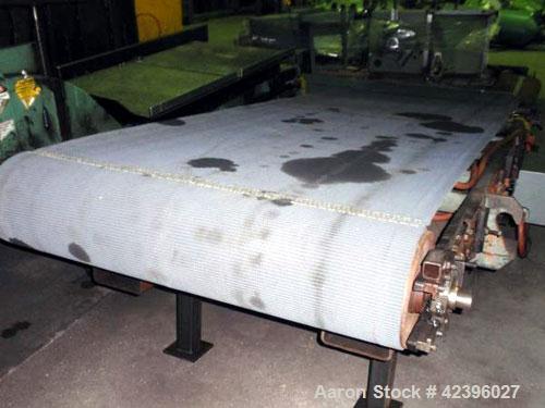 Used Belt Conveyor, Carbon Steel. 48" Wide x 13.5' long belt.